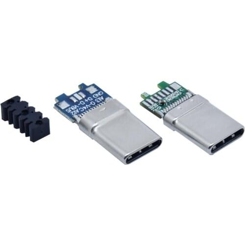 10pcs/lot USB 3.1 stretched strip board high-speed data transmission 10Gb/s with Tid with clamp type-c male connector