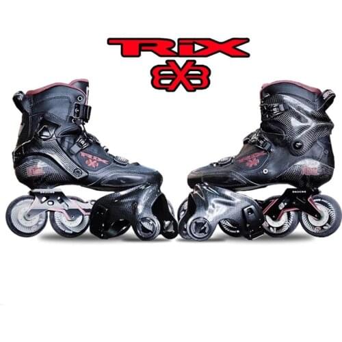 JK 100% Original SEBA TRIX PRO Professional Adult Inline Skates Carbon Fiber Shoes Slalom Slide Free Skating Patines