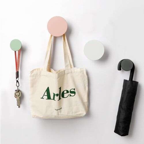 4pcs pack Wall Hooks Coat Hooks Wall Mounted Coat Rack Hat Hooks Key box Wall Hangers Round Hook Housekeeper on wall