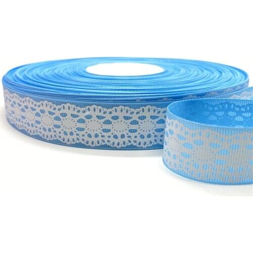 5yards 25mm 1" Grosgrain Ribbon Printed Pattern for Christmas Wedding Decoration DIY Sewing Handmand Craft Accessories #06