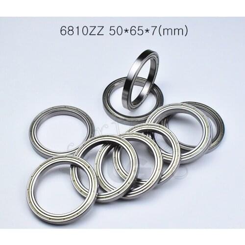 6810ZZ 50*65*7(mm) 1piece bearing ABEC-5 6810 6810ZZ chrome steel metal sealed bearing Thin wall bearings