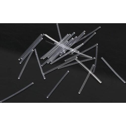 69HB 250Pcs Clear Plastic Sticks Hypoallergenic Studs Pins Bars Ear Piercing Retainer