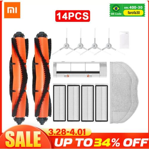 Vacuum Cleaners Accessories for xiaomi mijia MI Robot Vacuum Cleaner G1/MJSTG1 Main Brush Filter Side Brush Mop Cloths