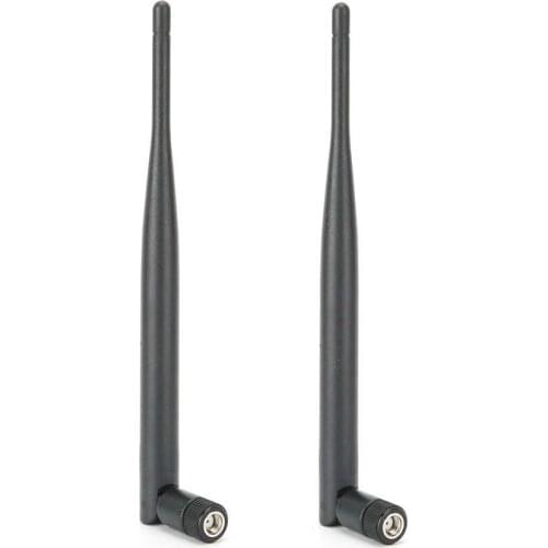 2PCs Router Antenna Durable WIFI System 6DB High Gain 2.4/5.8G Dual-Band SMA Inner Hole