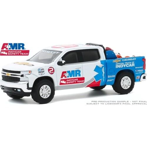 GreenLight 1:64 2020 Chevrolet Silverado w Safety Equipment boutique alloy car toys for children kids toys Model original box