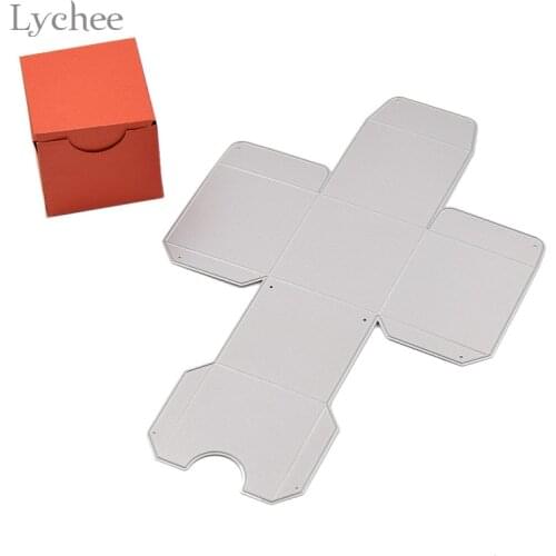 DIY Square Gift Box Cutting Dies Stencils Embossing Card Scrapbooking Album Decoration Craft Die Cutting Template Folder Suit