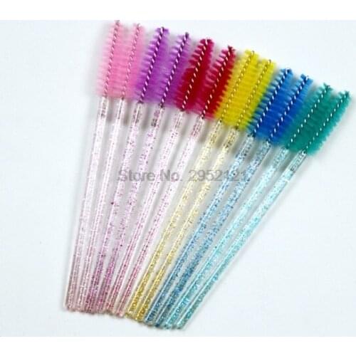 By dhl 200bags 50pcs/bag Eyelash Brushes Soft Head For Eyelashes Eyebrow Mascara Wand Microbrush brushes Makeup Brushes hot