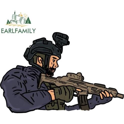 EARLFAMILY 13cm x 8.8cm for Captain John Price Motorcycle Car Stickers Bumper Window Sticker Vinyl Car Styling Anime Decal