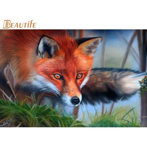 Custom fox Silk Fabric poster Home Decoration Wall Art New Cloth Silk Fabric wall poster print