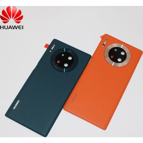 Leather Housing Cover For Huawei Mate30 Pro Fashion Back Battery Door Rear New With Camera Lens Frame For huawei mate30