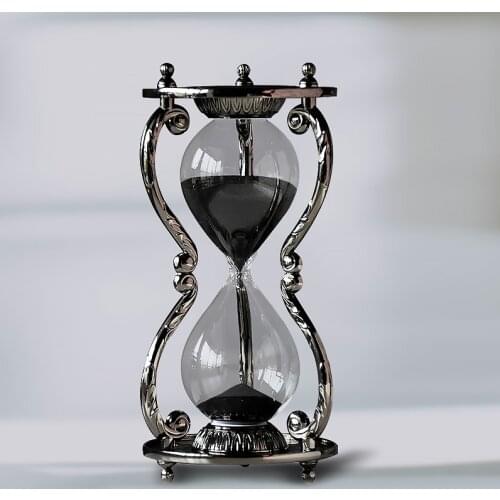 Nordic style Creative Zodiac Metal hourglass timer modern art Craftwork Home antiques accessories For mens girlfriends gifts