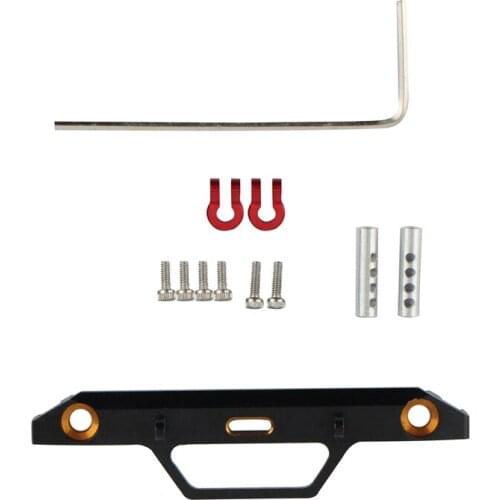Metal Front Bumper with Hook for 1/24 RC Crawler Car Axial SCX24 90081 AXI00002 Upgrade Parts