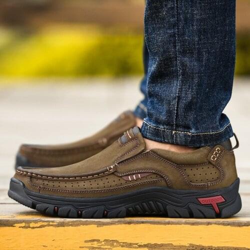 Mens casual fashion sapato man leather Mens sneakers cuero de 2020 hot zapatos male leisure flat summer masculino loafers sport