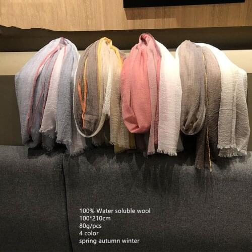Naizaiga thin lamb wool scarf shawl comfortable warm water-soluble wool women Air conditioner warm scarf , JRSM84