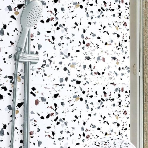 Bathroom kitchen toilet floor stickers waterproof self-adhesive wallpaper ground non-slip balcony tiles thick and wear-resistant