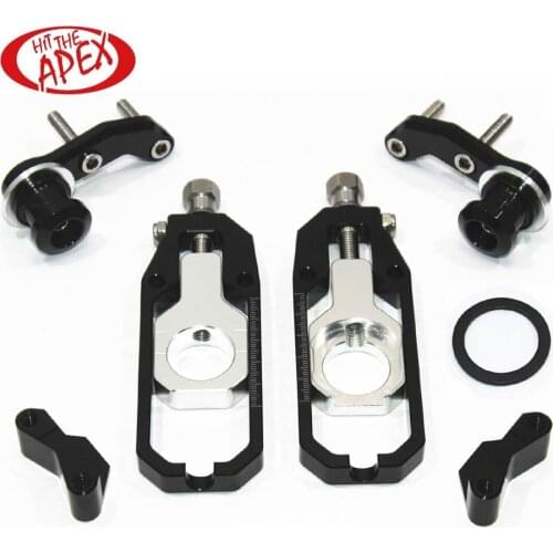 Chain Tensioner Catena Adjuster with Spool Aluminium Alloy For Kawasaki Ninja ZX-6R 2005 2006 2007 2008 2009 2010 2011 2012 CNC