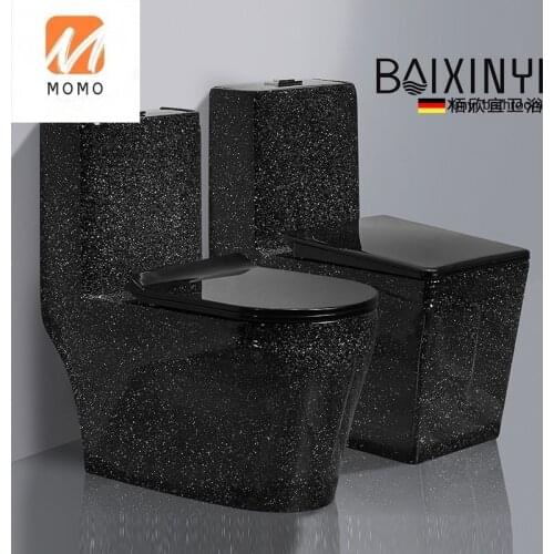 The new ceramic color toilet home bathroom mute big punch creative small household toilet Biological Toilet Closestool