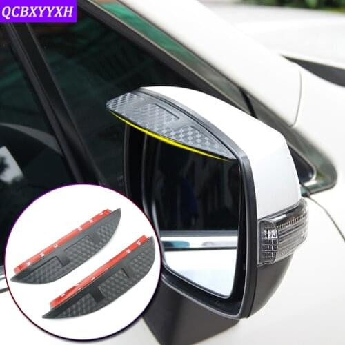 Car-styling For Toyota Hilux Corolla Camry Fortuner Kluger 2007-2019 Rearview Mirror Eyebrow Rain Gear Shield Anti-rain Cover
