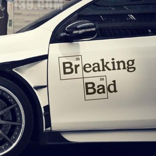 Car Styling Vinyl Sticker American Drama Classic Film Auto Door Window Body Decal for Breaking Bad
