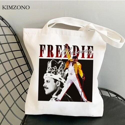 Freddie Mercury shopping bag shopping bolsa bolso jute bag canvas bag cloth ecobag bolsas reutilizables tote cabas