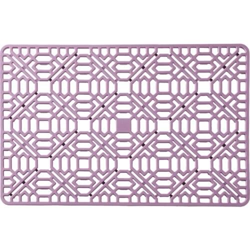 Heat Resistant Drain Bottom Bowl Dish Stainless Steel Multicolor Sink Protector Mat Durable Silicone Pad Kitchen Grid Ceramic