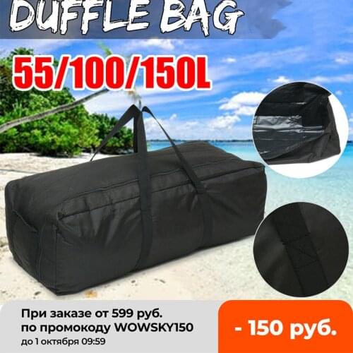 55/100/150L Gym Bag Outdoor Mens Black Large Capacity Duffle Travel Gym Weekend Overnight Bag Waterproof Sport Fitness Bags