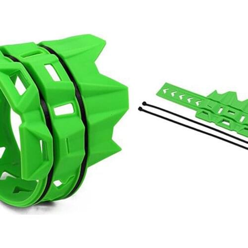 Universal Motorcycle Exhaust Muffler Pipe Protector Heat Shield Cover, Green