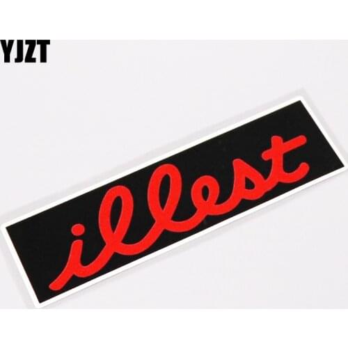 YJZT 15.3CM*4.2CM Illest Style Vinyl Car Sticker Creative English Words Decal PVC 13-0249