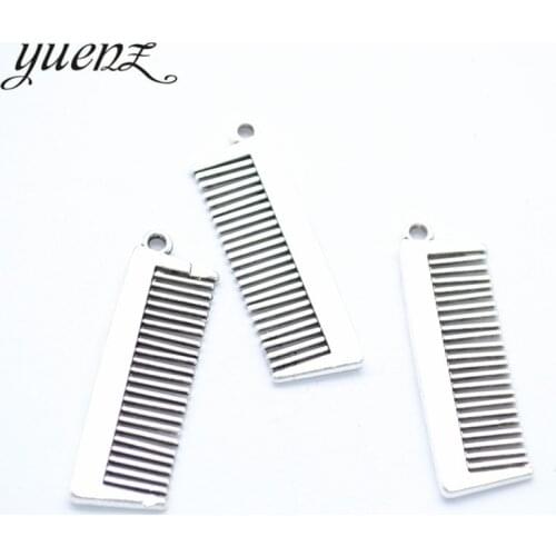 YuenZ 8pcs Antique Silver Plated comb Handmade Charms Pendant:DIY for bracelet necklace 32*10mm J443