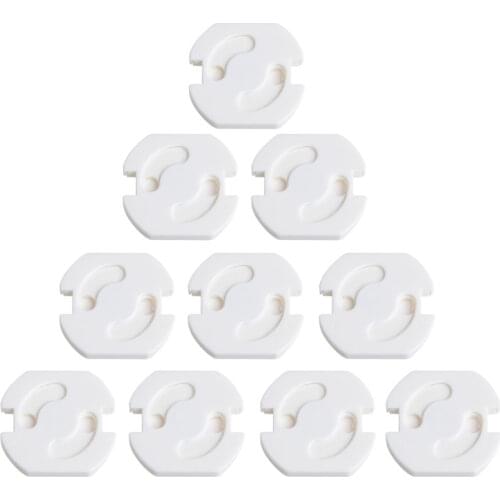 10Pcs Baby Socket Protection Cover Mains Plug Socket Cover Baby Proof Child Safety Plug Guard Protector 2 hole Dropshipping
