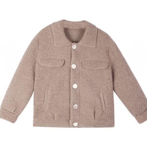 ZG1554 2020 new autumn winter Korean version women fashion plush short section imitate lamb jacket cheap wholesale