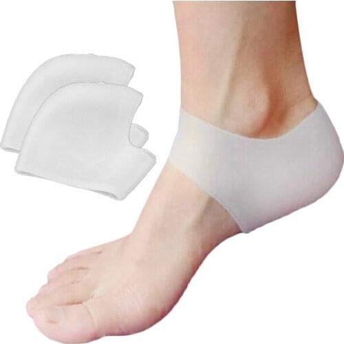 1PC/2PCS( 1Pair) New Silicone Moisturizing Gel Heel Socks Foot Skin Care Protector Foot Massager Socks Foot Chapped Care Tool