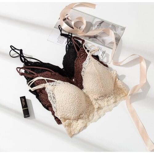 100% Real Silk Lining with lace outside everyday Comfortable Wireless Bra Bralette