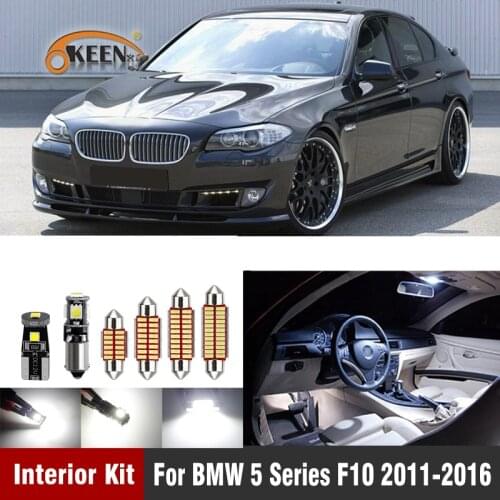 20pcs White Car Led Interior Light Kit for BMW 5 Series F10 520i 528i 530i 535i 550i M5 Car Accessories