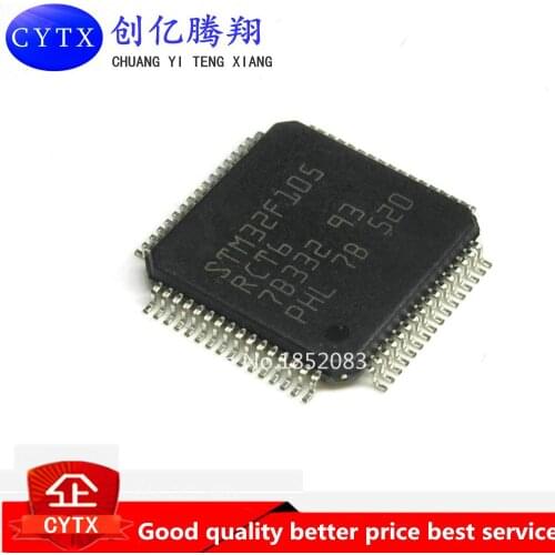 STM32F105RCT6 STM32F105 QFP Connectivity line, ARM-based 32-bit MCU with 64/256 KB Flash, USB OTG, 3PCS/LOT