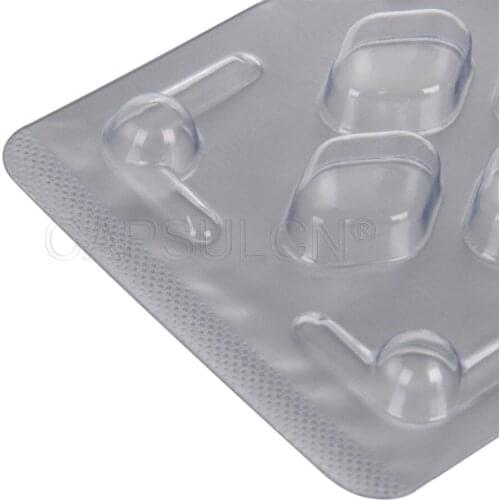1000 pcs/ carton, Blister Packing Sheet For 70*53mm Tablets with 4 holes