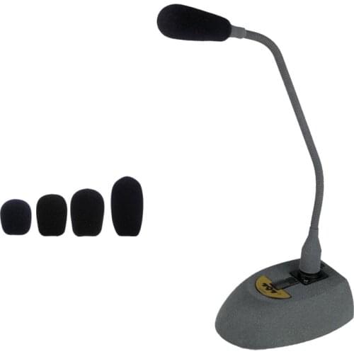 5PCS Black Microphone Headset Foam Sponge Windscreen Mic Cover 5 Sizes