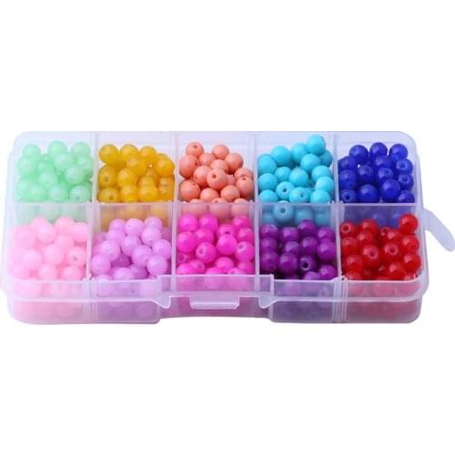 6mm 500pcs/lot Loose Resin Beads Freshwater Freeform Beads Spacer Strand For DIY Jewelry Accessories