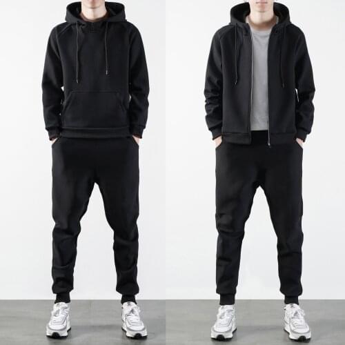 AEMAPE brand mens thin cotton casual sportswearMens sports suit autumn hooded sports suit hedging trousers mens new fashion