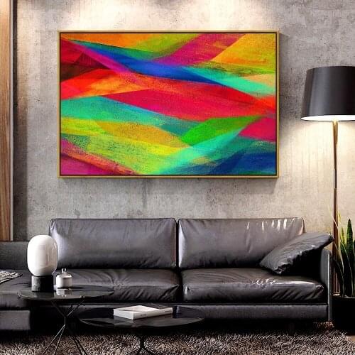 Artcozy Oil Canvas Painting colorful--note-4-stock For Home Decoration Wall Art