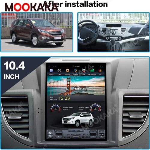 For Honda CRV 2012-2016 Android 9.0 Tesla Style PX6 Car No DVD Player GPS Navigation Multimedia Player Carplay Stereo Head Unit