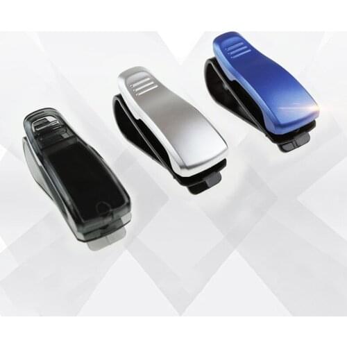 ABS Car Vehicle Sun Visor Sunglasses Eyeglasses Glasses Ticket Holder Clip Auto Fastener Clip Auto Accessories Black Color