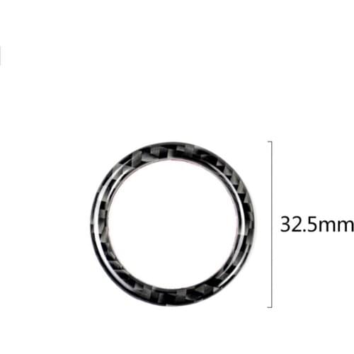Carbon Fiber Car Engine Starter Interior Decorative Ring for BMW E90 E92 E93 Car Interior Accessories