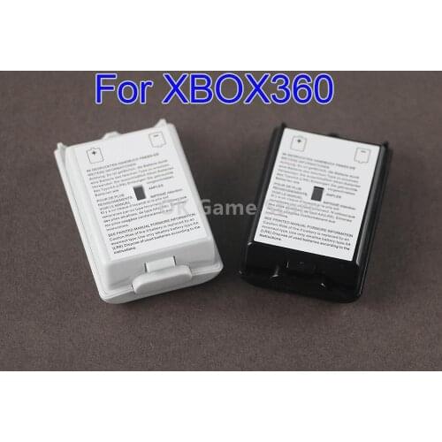 50pcs/lot Black White Battery Case for Xbox 360 Wireless Controller Rechargeable Battery Cover For Xbox 360 Controller