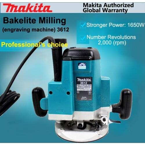 Japan 3612 Woodworking Engraving Machine Bakelite Milling Slotting Machine Woodwork Trimming 1650W 160 MM 22000RPM