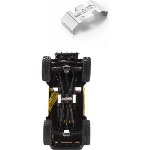 DJ 1/24 scale climbing car Axial SCX24 metal chassis protection jeep Wrangler metal bottom protection RC Car modification parts