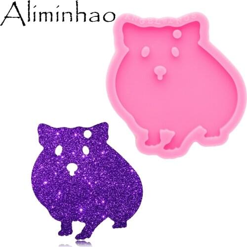 DY0746 Super Glossy Owl Mold Resin Craft Keychain Silicone Mould for DIY Necklace jewelry Epoxy Crafting Mold