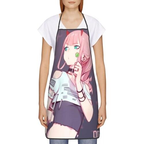 Ero Two Pink Girl 002 Goro Hiro Kitchen oil resistant wreath Japanese Anime kitchen apron women Man For House cleaning 72*52cm