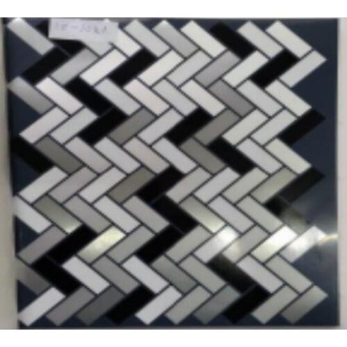 Hot Sell Herringbone Self Adhesive Backsplash adhesive Tile 11.2" X 9.4"