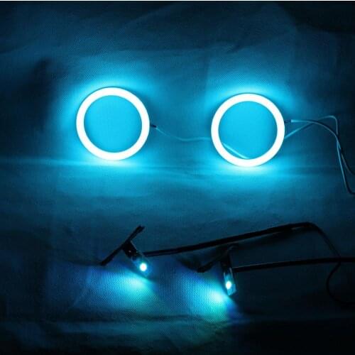 Demon Eye Angel Eyes Multi-color RGB Wireless Blutooth For Car Motorcycle Headlight Projector Lens